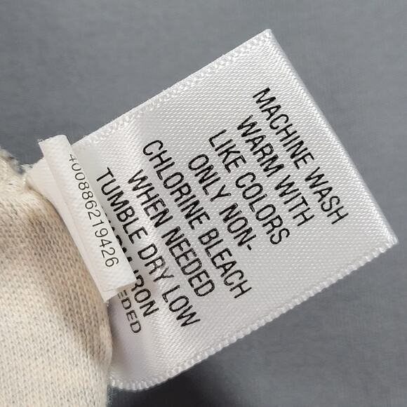 Croft Barrow Black Tan Shirt Short Sleeves Tee Round Neck Women's Size Large Top - Picture 8 of 8